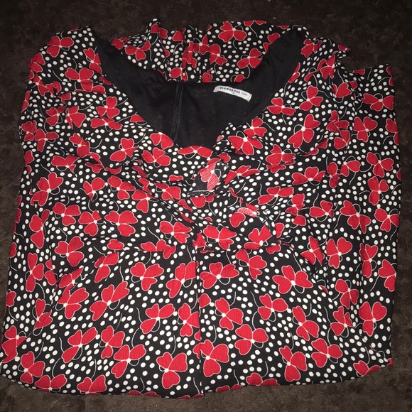 Glamorous Curve floral polka dot ruffle wrap dress - Picture 6 of 8